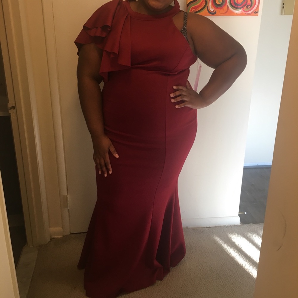 HUGE SALE! Burgundy formal dress